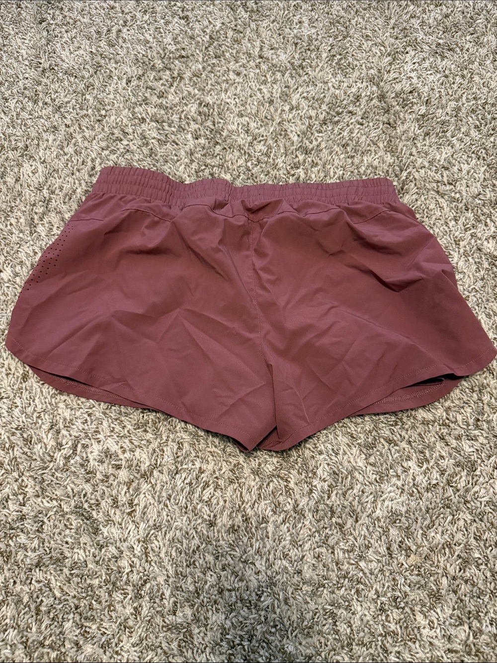 Asics Women's Maroon Athletic Running Shorts - Picture 4 of 4